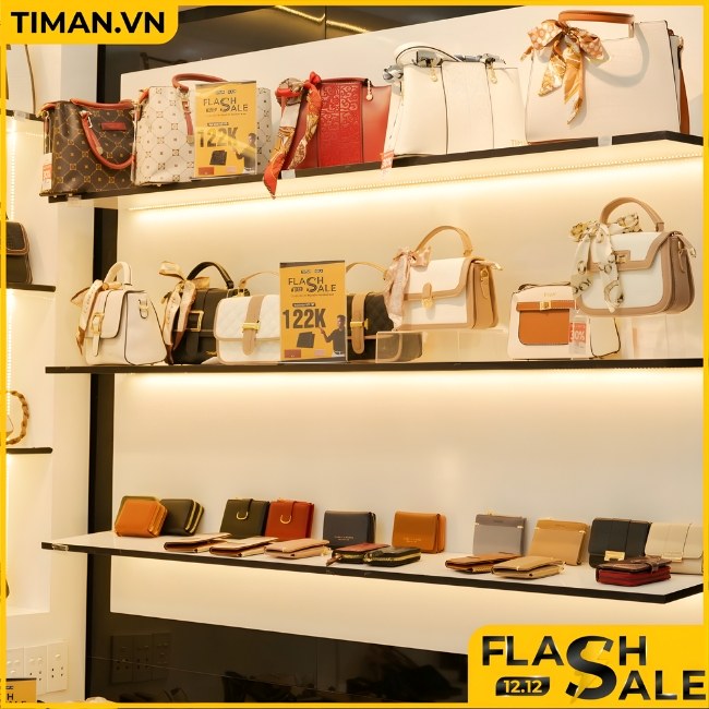 Sắm ngay túi và ví xách đẹp chỉ từ 122K tại Timan