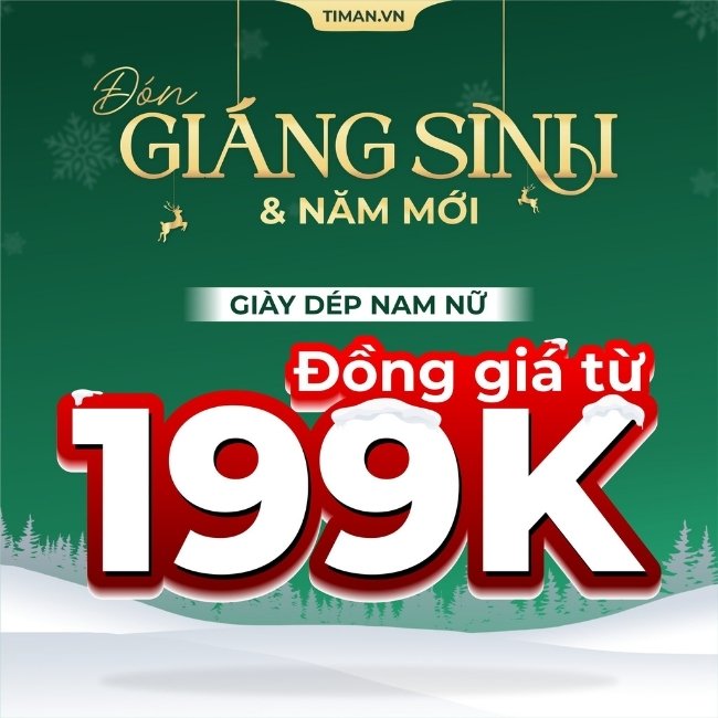 Săn giày dép Timan đón Giáng sinh an lành