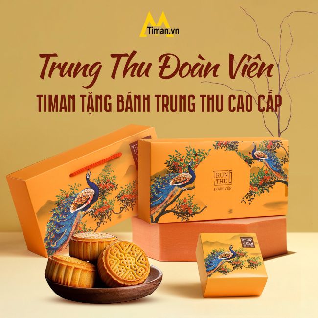 Mừng trung thu Timan tặng hộp bánh cao cấp