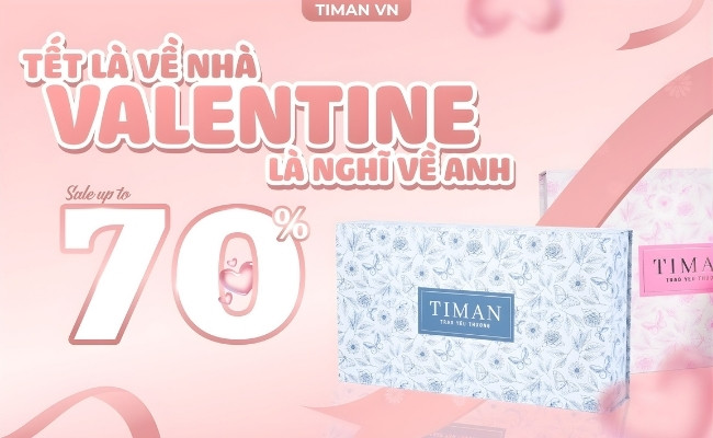 Săn ngay hộp quà Valentine lên tới 800K cùng Timan