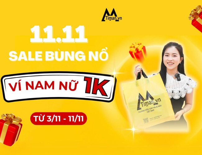 Timan sale 11.11 thả ga mua sắm