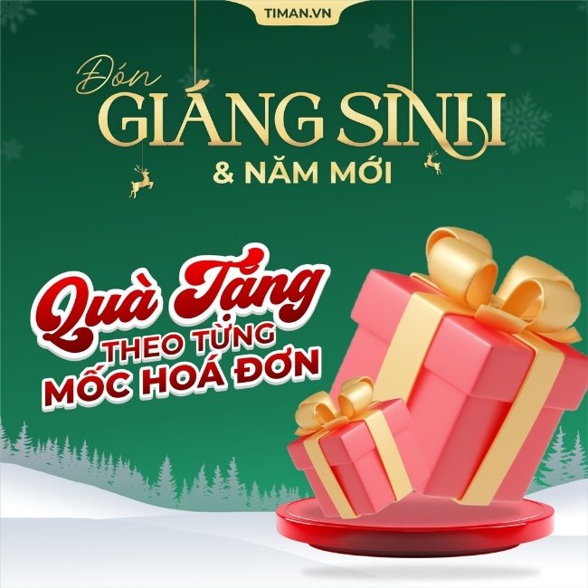 Quà tặn Giáng Sinh hấp dẫn theo từng mốc hóa đơn