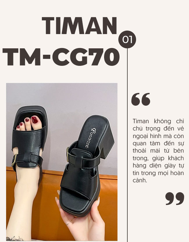 Dép cao gót nữ TM-CG70 chất lượng cao cấp