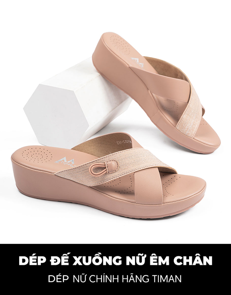 Dép đế xuồng nữ TM-CG74 thiết kế chính hãng TIMAN