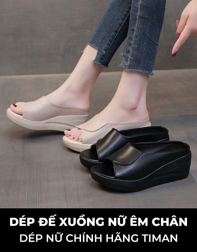 Dép đế xuồng nữ VF30 trẻ trung chính hãng TIMAN