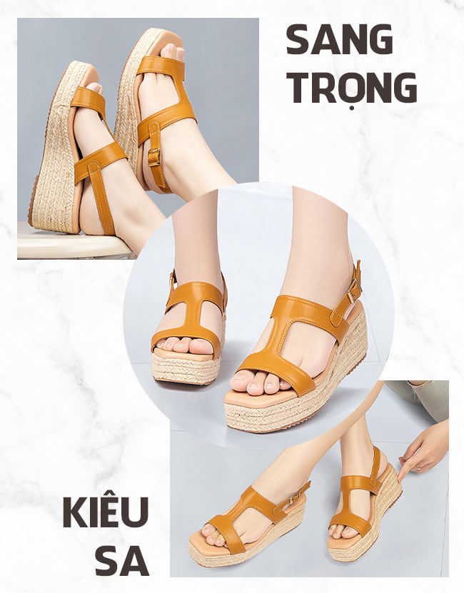 Dép sandal nữ TM-XN243 thiết kế kiêu sa sang trọng