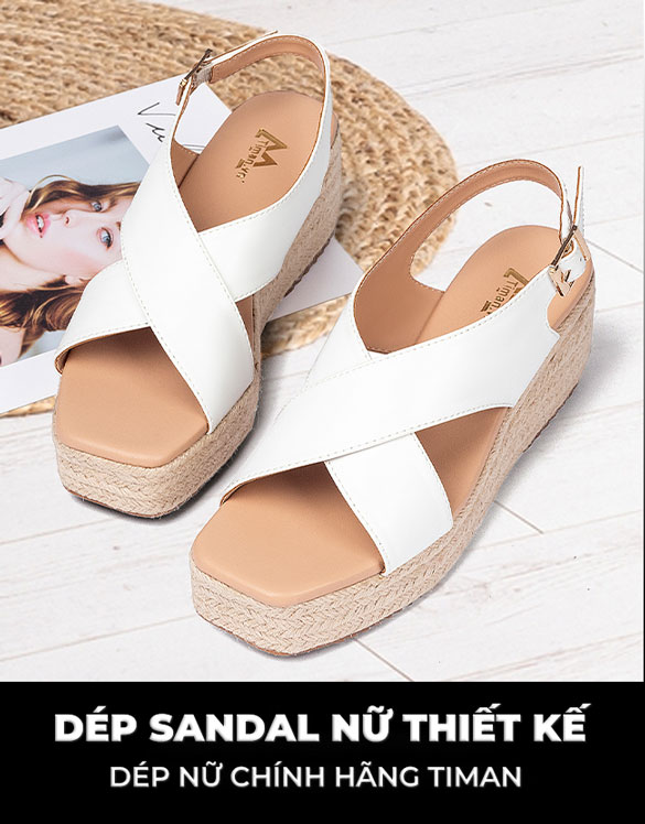 Dép sandal nữ TM-XN245 thiết kế chính hãng TIMAN