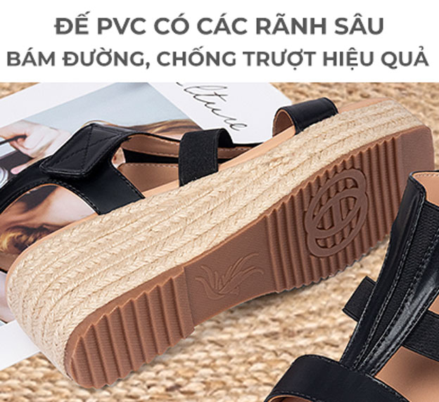 Deps sandal nữ TM-XN246 đế chống trơn trượt tốt