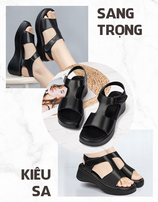 Dép sandal nữ TM-XN247 thiết kế kiêu sa sang trọng