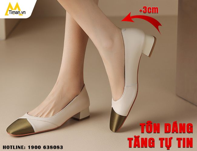 Giày búp bê cao gót TM-XS23 chất lượng