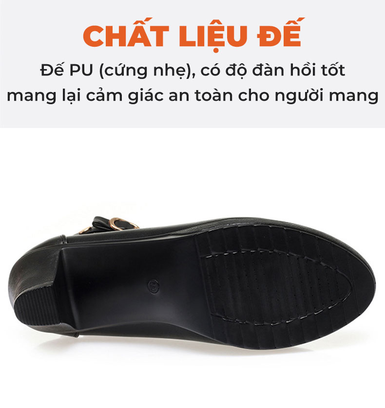 Giày cao gót nữ TM-CG502 đế chống trơn tượt cực tốt