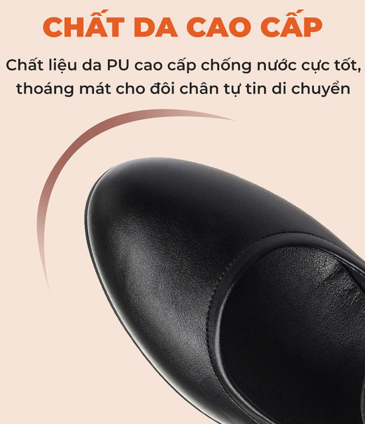 Giày cao gót nữ TM-CG503 chất da PU cao cấp