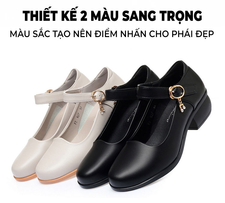 Giày cao gót nữ TM-CG504 thiết kế 2 màu sang trọng