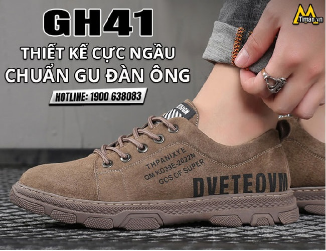 Giày da lộn nam GH41 chính hãng Timan
