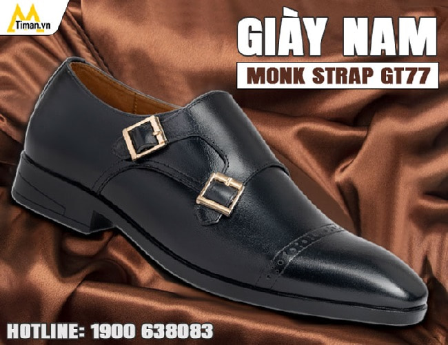 Giày nam monk strap GT77 cao cấp
