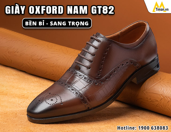 Giày Oxford nam GT82 bền bỉ êm chân