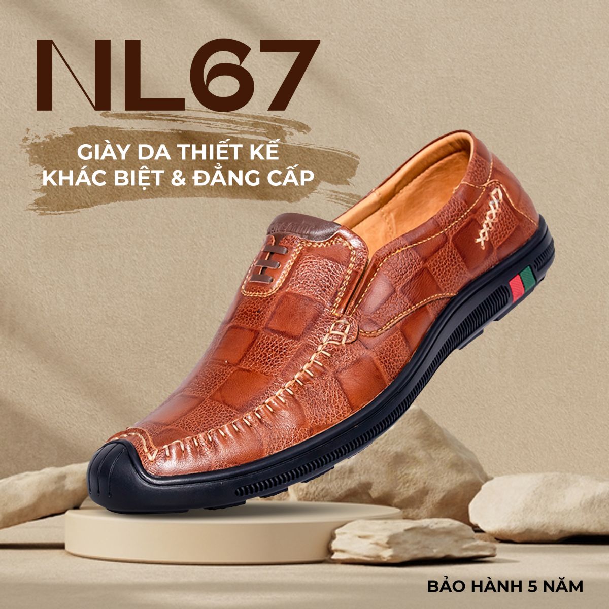 Giày Lười Da Nam NL67 khác biệt đẳng cấp