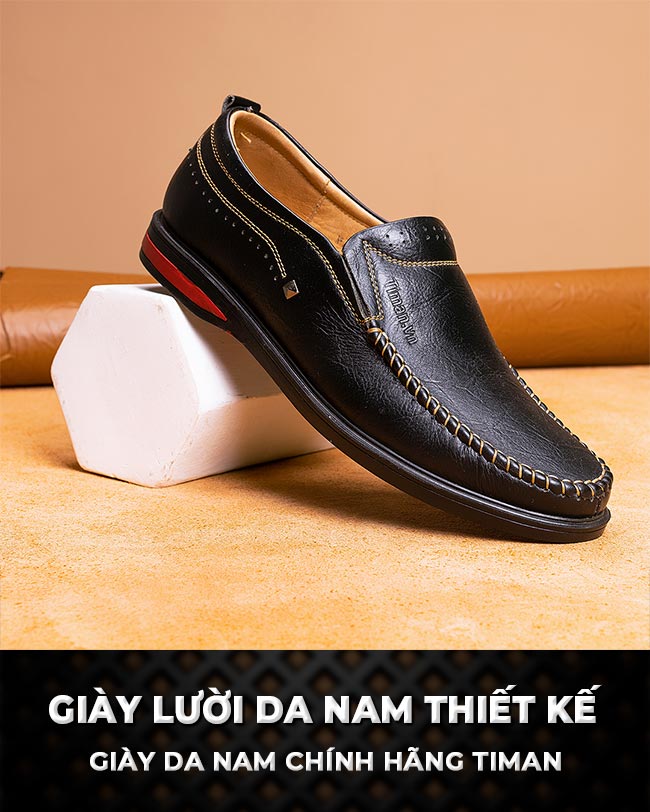 Giày lười da nam NL69 thiết kế độc quyền
