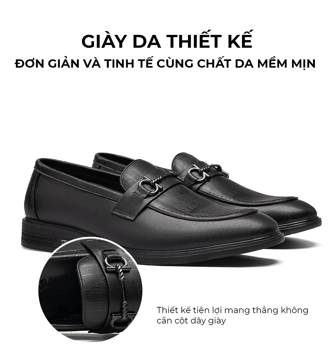 Giày lười nam TM-GL101 thiết kế thời trang và tiện lợi