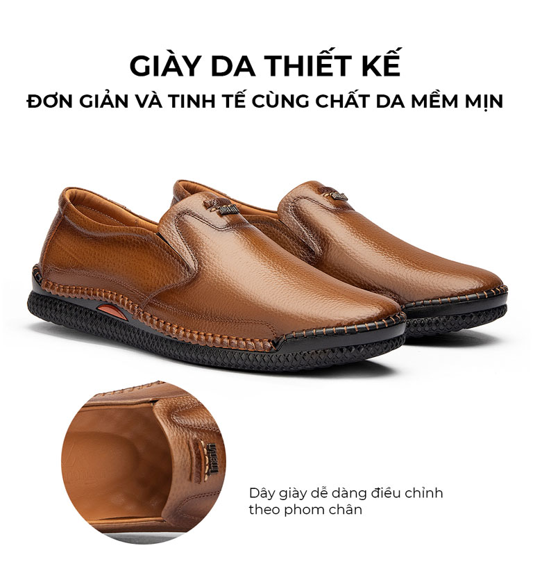 Giày lười nam TM-GL116 thiết kế hiện đại