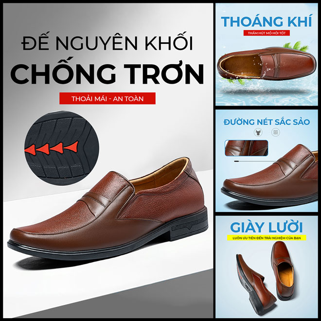 Giày lười nam TM-GL127 chất da cao cấp