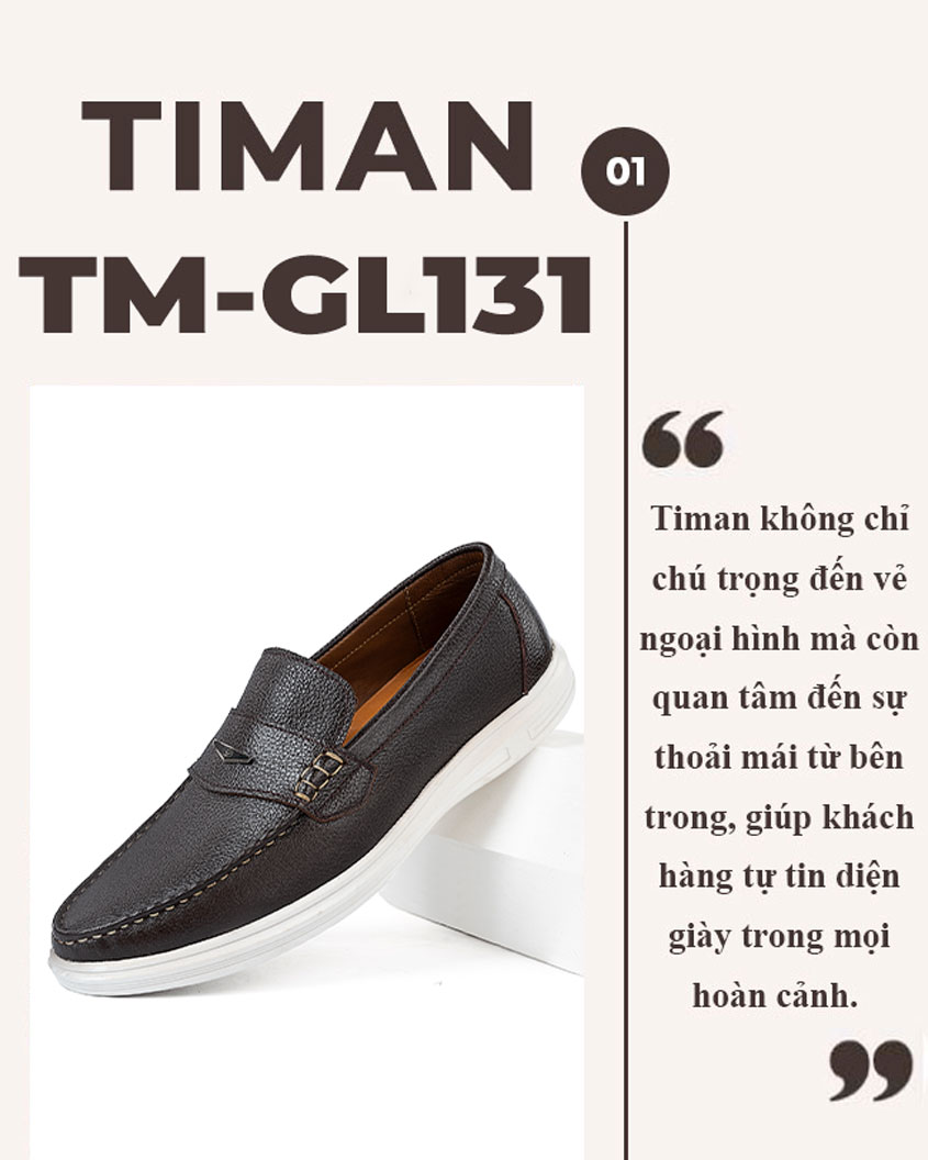 Giày lười nam TM-GL131 sự kết hợp hoàn hảo