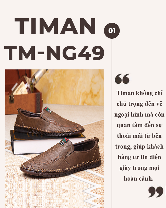 Giày lười nam TM-NG49 độc đáo