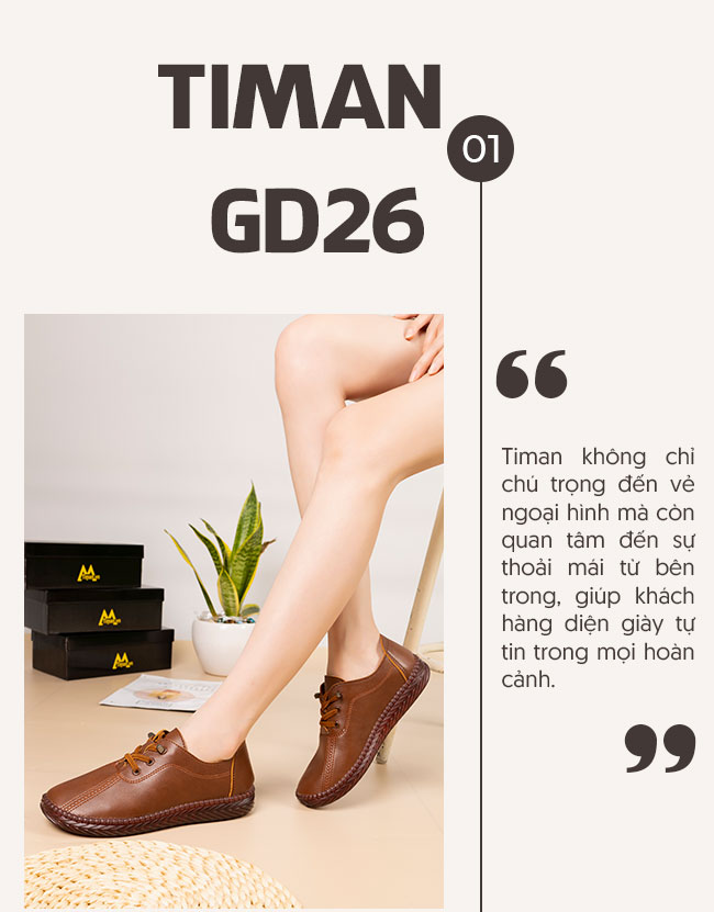Giày casual nữ GD26 cao cấp