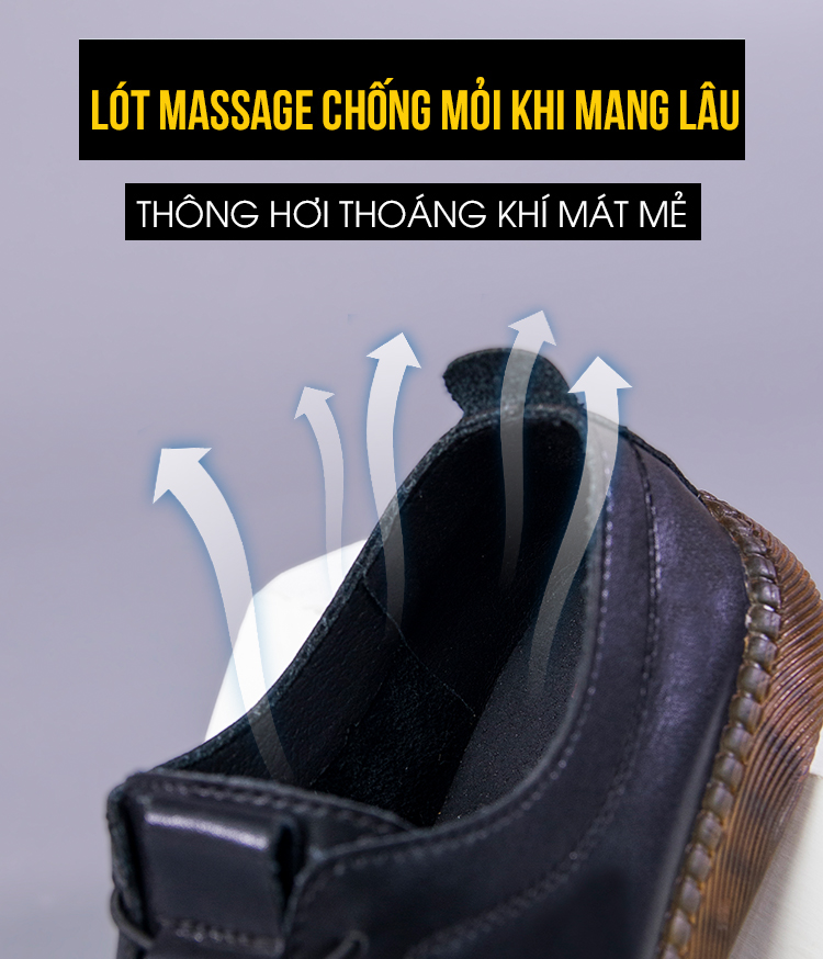 Giày casual nữ KM04 lót massage êm chân