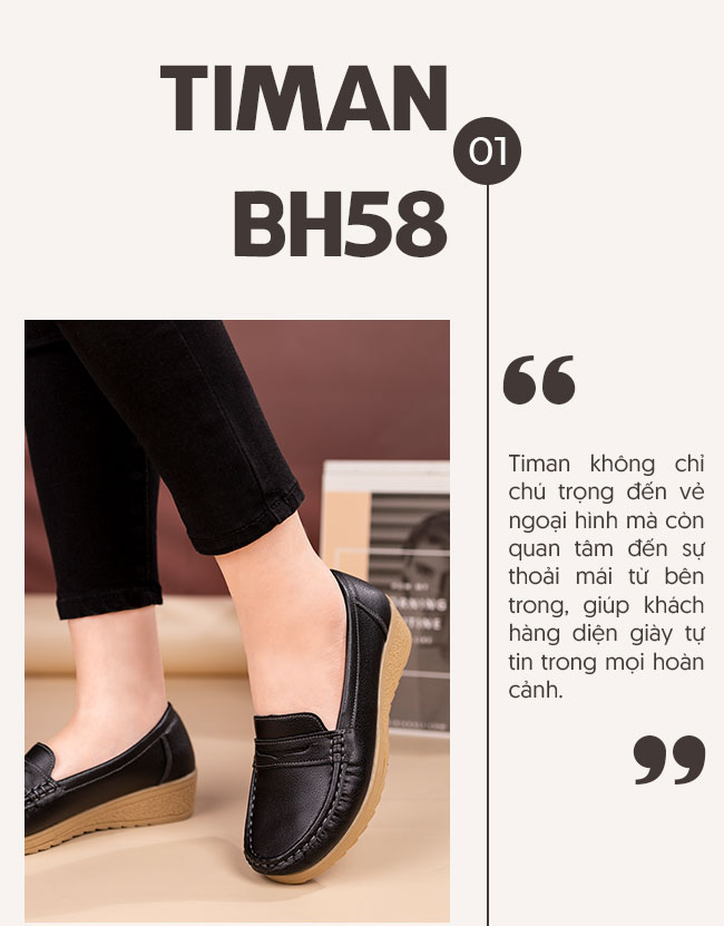 Giày lười da nữ BH58 cao cấp