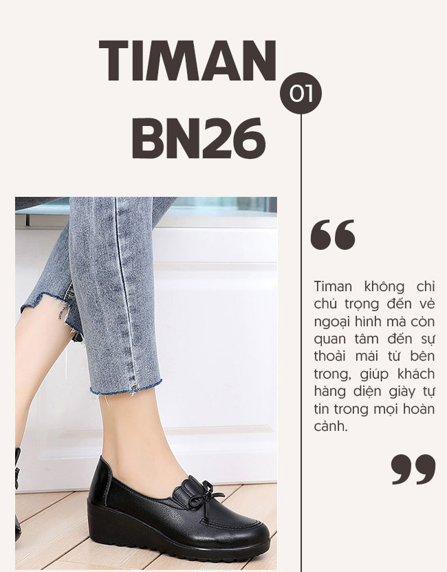 Giày lười da nữ BN26 nữ tính