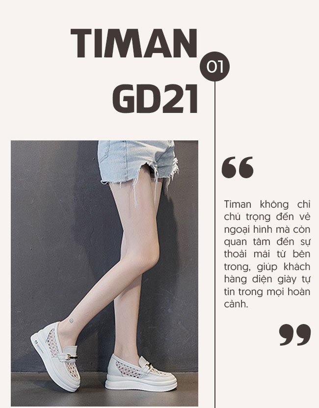 Giày lười da nữ GD21 cao cấp
