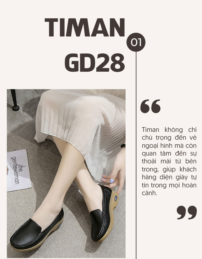 Giày lười da nữ GD28 cao cấp