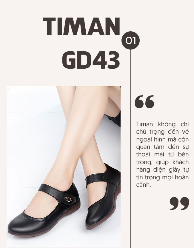 Giày lười da nữ GD43 cao cấp