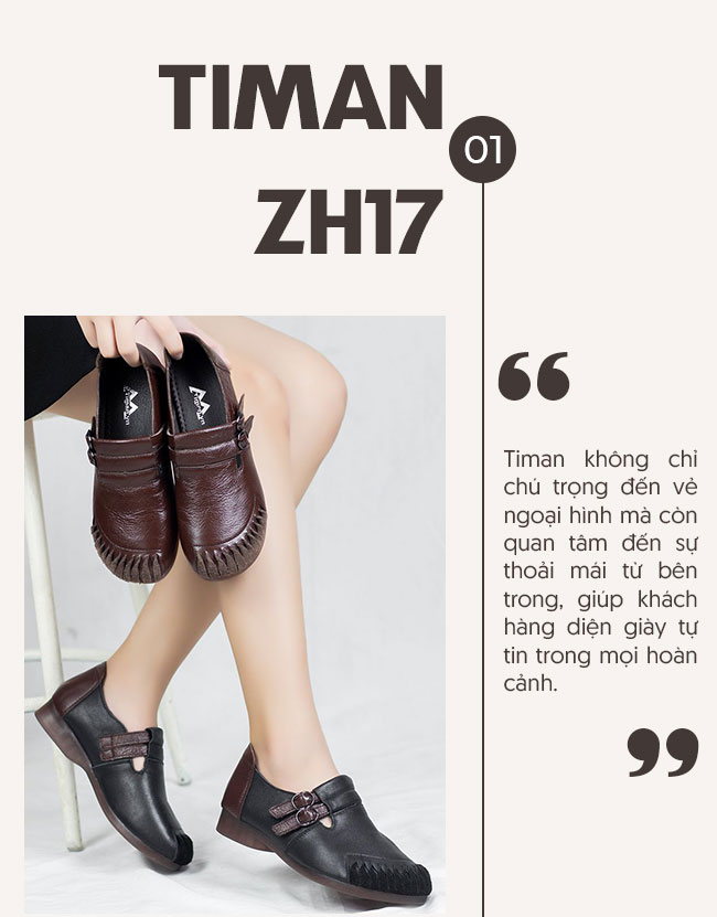 Giày lười da nữ ZH17 chất lượng