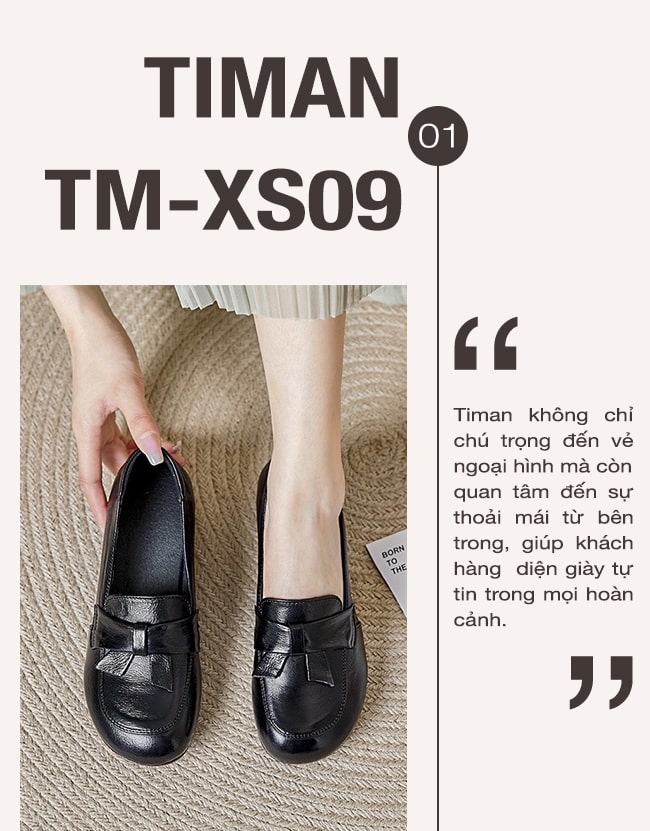 Giày lười nữ TM-XS09 cao cấp Timan