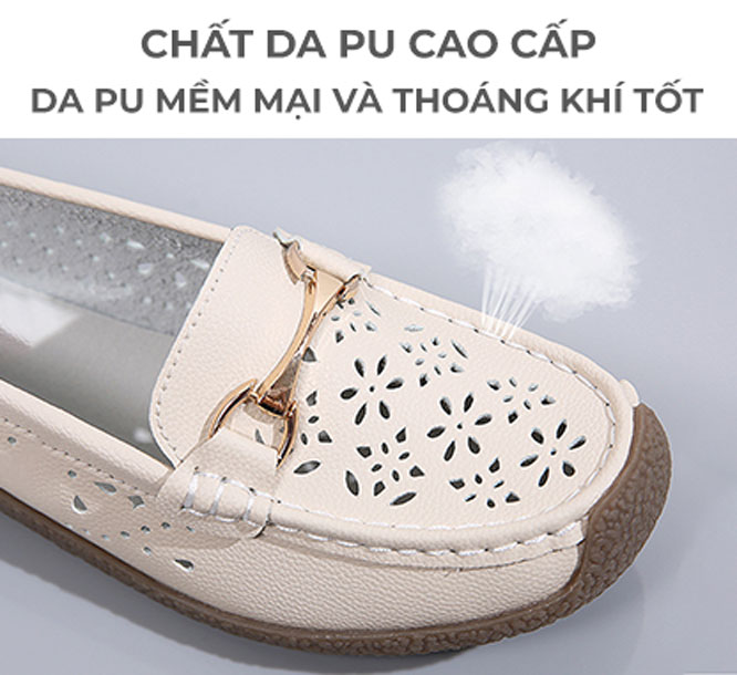 Giày lười nữ TM-XS51 chất da cao cấp