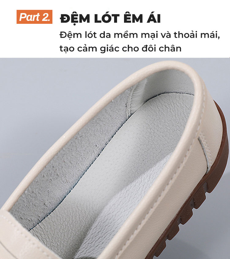 Giày lười nữ TM-XS55 đệm lót êm ái