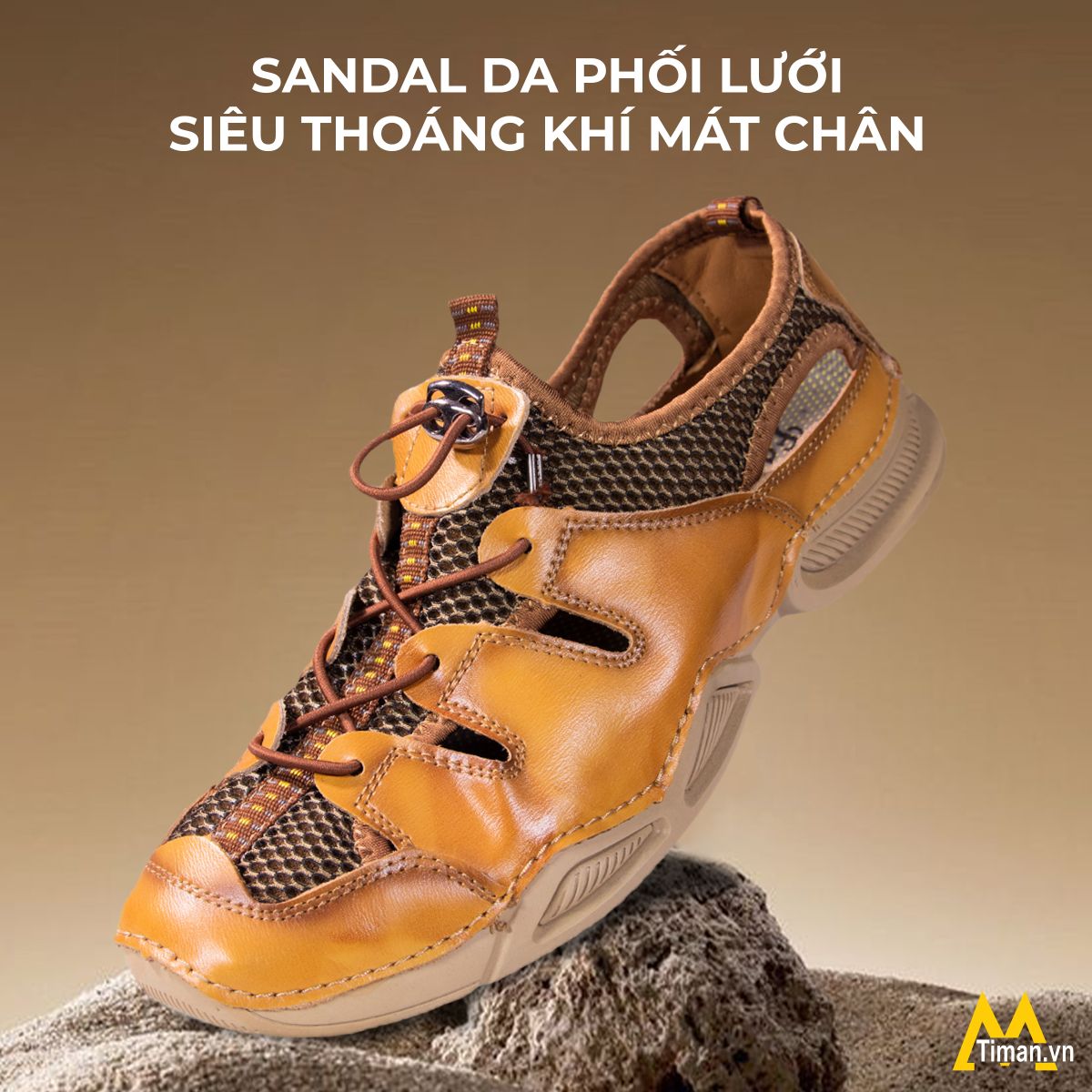 Giày sandal nam XH02 thiết kế mới lạ thoáng khí tốt