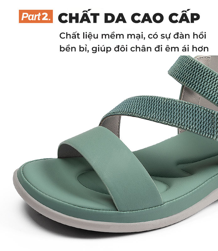 Giày sandal nữ TM-XN502 chất da cao cấp