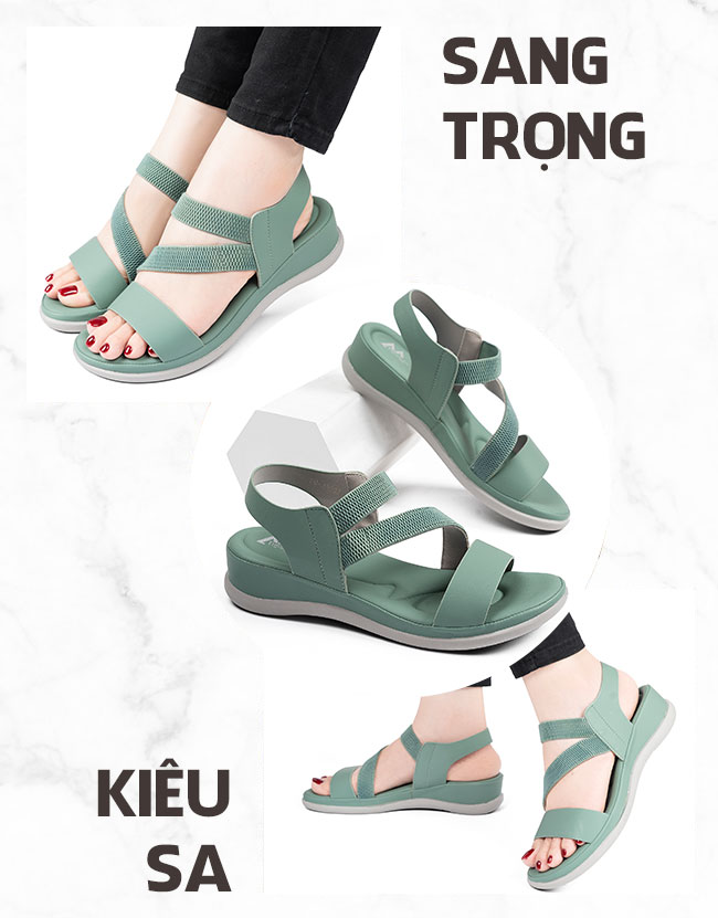 Giày sandal nữ TM-XN502 thiết kế kiêu sa sang trọng