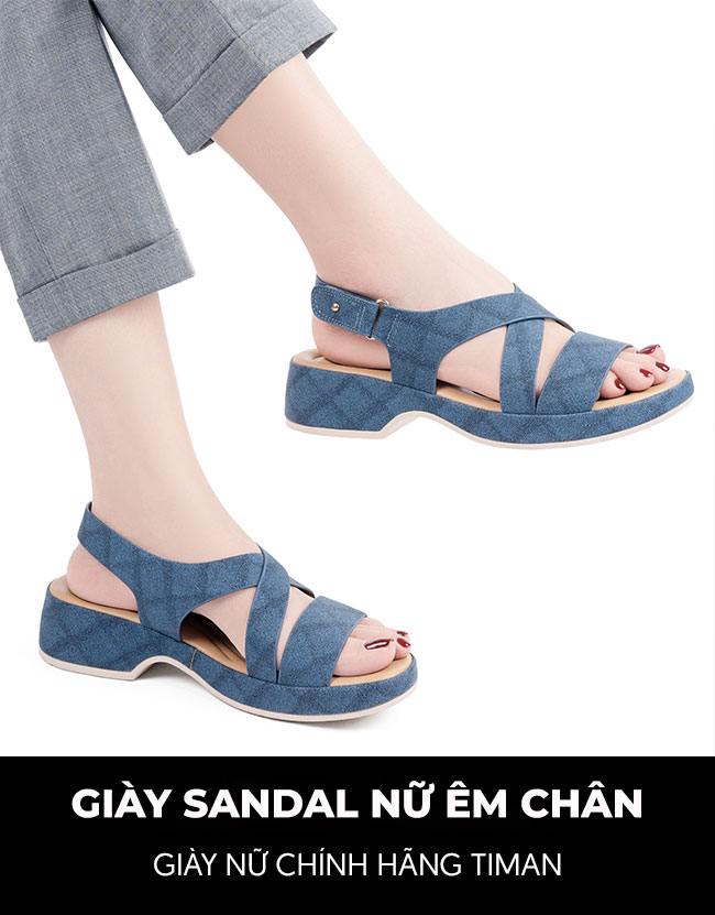 Giày sandal nữ TM-XN503 thiết kế chính hãng TIMAN