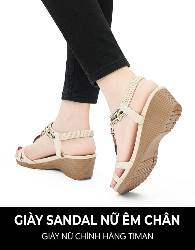 Giày sandal nữ TM-XN504 thiết kế chính hãng TIMAN