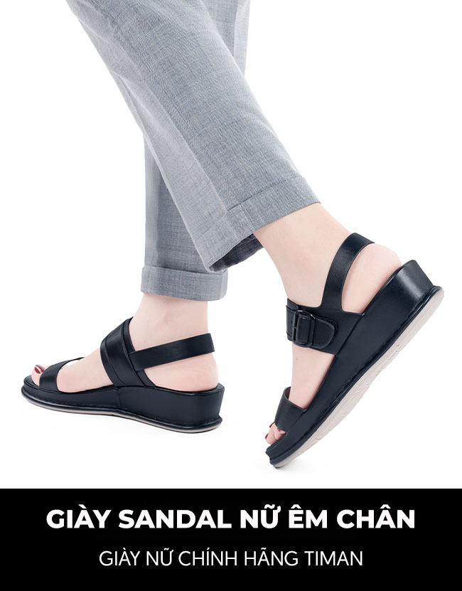 Giày sandal nữ TM-XNX505 thiết kế chính hãng TIMAN