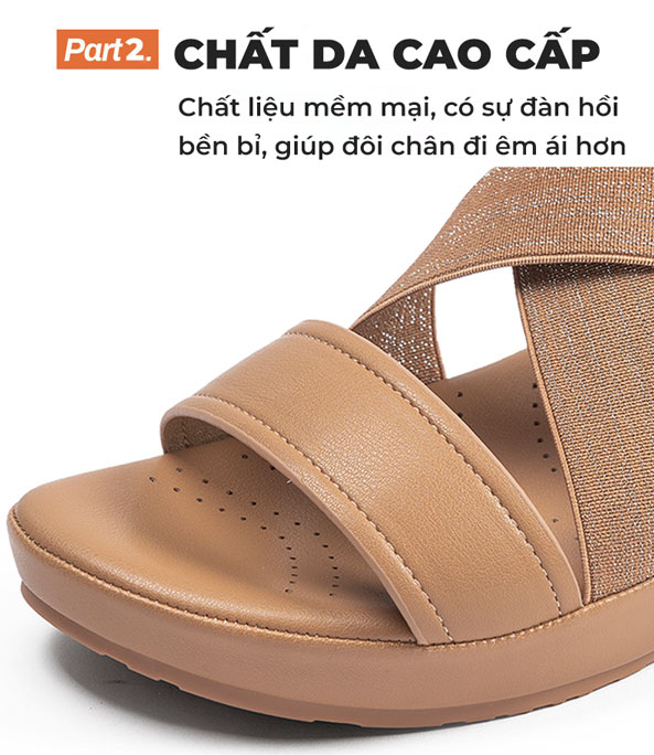 Giày sandal nữ TM-XN506 chất da cao cấp