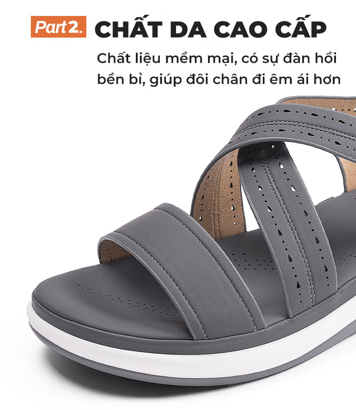 Giày sandal nữ TM-XN507 chất da cao cấp