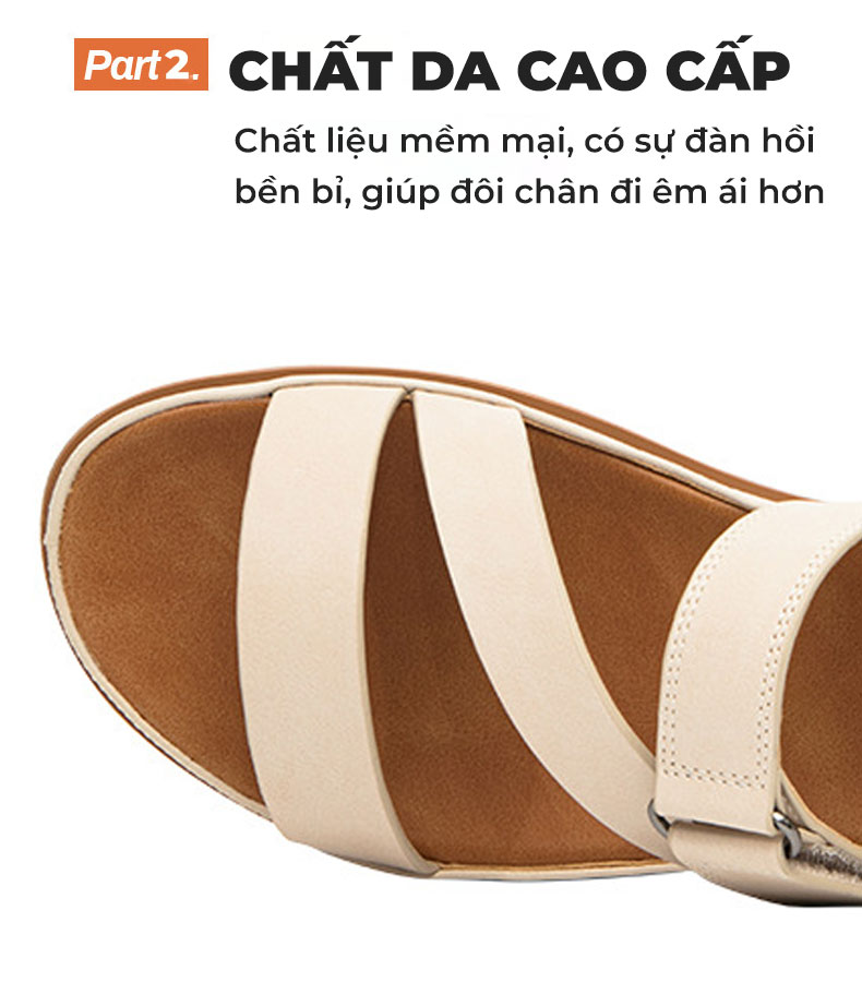 Giày sandal nữ TM-XN517 chất da cao cấp