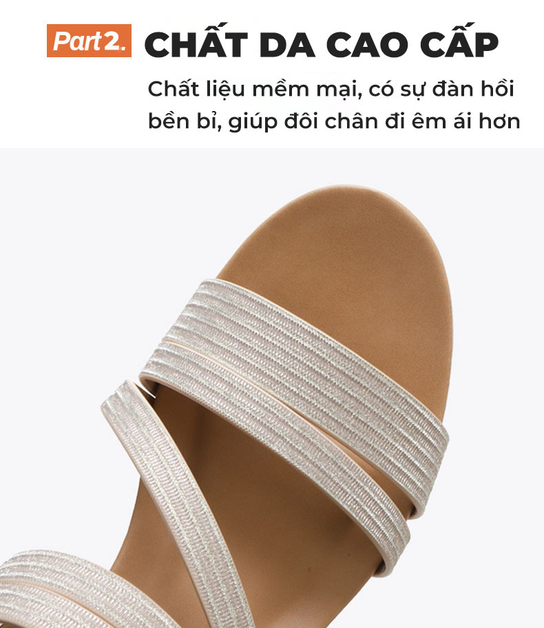 Giày sandal nữ TM-XN519 chất da cao cấp