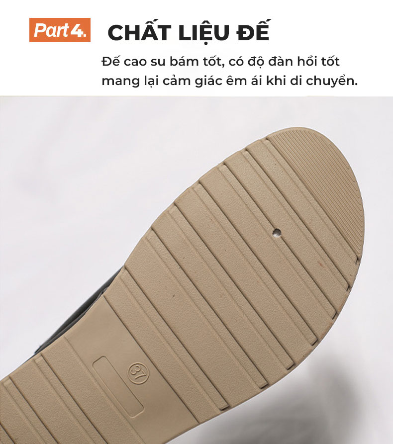 Giày sandal nữ TM-XN521 đế cao su chống trơn trượt cực tốt