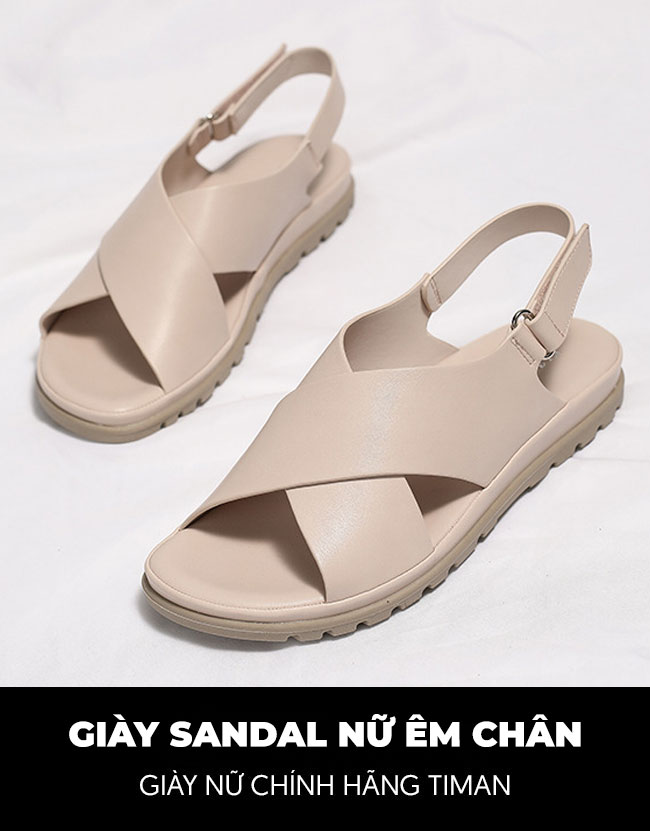 Giày sandal nữ TM-XN521 thiết kế chính hãng TIMAN